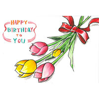 あかしや 筆ペン 水彩毛筆「彩」若草色 CA200-04 1本