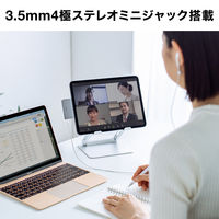 サンワサプライ ダイレクト:USB Type C変換アダプタ( オーディオ端子付) 500-ADC1GM 1個（直送品）