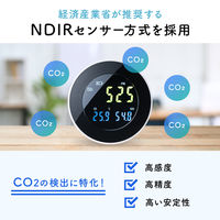 サンワサプライ ダイレクト:CO2モニター(気温・湿度計付き) 400-TSTCO2 1個（直送品）