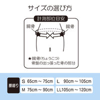 腰サポーター ランバックソフト2 ブラック S 034072 1枚 竹虎