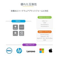 Startech.com USB-C USB-A 2xHDMI変換アダプター 100W 109B-USBC-HDMI 1個