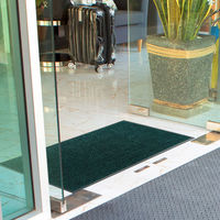 クリーンテックス・ジャパン 屋内外兼用玄関マット アイアンホース(ストライプ)グリーン・ブラック 90 × 150 cm BY00034 1枚