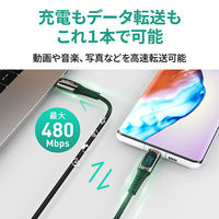 USB Type-Cケーブル 1m 140W デジタル表示 - USB-C[オス] 1個 AUKEY