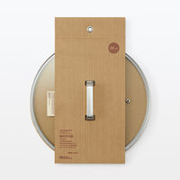 無印良品 中が見えやすい 強化ガラス蓋 直径28cm対応 良品計画