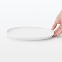 無印良品 日常の器 オーバルプレート 小 白 約24×17cm 良品計画