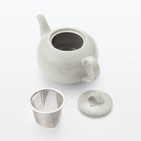 無印良品 日常の器 ティーポット グレーベージュ 約700mL ストレーナー付き 良品計画