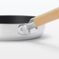 無印良品 焼き面が広い こびりつきにくいフライパン 浅型 ガス火専用 約直径24cm 良品計画