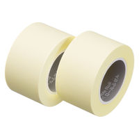 アスクル はたらく ロールふせん 25mm×10m巻 パステルイエロー 1箱（2巻入） ロール付箋 オリジナル