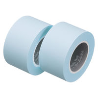 アスクル はたらく ロールふせん 25mm×10m巻 パステルブルー 1箱（2巻入） ロール付箋 オリジナル