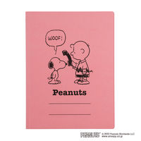 ナカバヤシ フラットファイル A4タテ ピーナッツ B柄 FF-J8031-3PB 1セット（15冊：3冊×5）