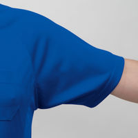 コーコス信岡 半袖ポロシャツ（胸ポケット付き） ネイビー LL アンドレS AS-1657 脇消臭テープ 1着