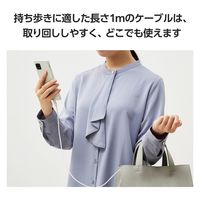 タイプCケーブル (USB-C to C) PD対応 60W 1m 白 MPA-CCEC10WH エレコム 1本