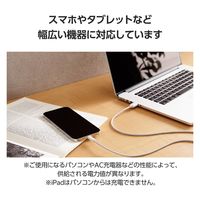 iPhone充電 ライトニングケーブル 2m 最大12W 白 MPA-UALEC20WH エレコム 1個（直送品）