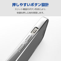 iPhone15 ケース ソフト カメラレンズ保護設計 プラチナシルバー PM-A23AUCTMKSV エレコム 1個