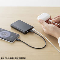 サンワサプライ モバイルバッテリー(10000mAh・PD20W・ブラック) BTL-RDC27BK 1個