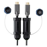 サンワサプライ ドラム付き光ファイバHDMIケーブル(8K対応・ブラック・100m) KM-HD20-UFBD100 1本（直送品）