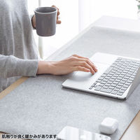 サンワサプライ フェルトデスクマット(W900×D400mm・グレー) MPD-FLT1GY 1個