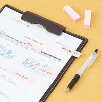 アスクル はたらく ふせん 付箋  50×15mm パステルピンク （短冊ミニ） 50冊（10冊×5箱） オリジナル