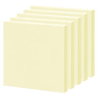 【強粘着】アスクル はたらく 強粘着ふせん 75×75mm パステルイエロー （正方形） 10冊（5冊×2箱）  オリジナル