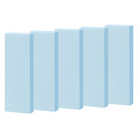 【強粘着】アスクル はたらく 強粘着ふせん 75×25mm パステルブルー （短冊） 10冊（5冊×2箱）  オリジナル