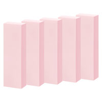 【強粘着】アスクル はたらく 強粘着ふせん 50×15mm パステルピンク （短冊ミニ） 10冊（5冊×2箱）  オリジナル