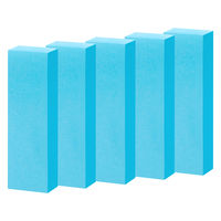 【強粘着】アスクル はたらく 強粘着ふせん 50×15mm ビビッドブルー （短冊ミニ） 10冊（5冊×2箱）  オリジナル