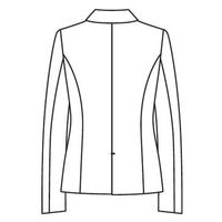 ジャケット 9号 黒系 GJAL-2257-B6 1着 サーヴォ（直送品）