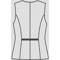 ベスト 17号 白×黒 GVEL-2168-A5 1着 サーヴォ（直送品）