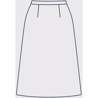 Aラインスカート 11号 紺 GSKL-2154-K6 1着 サーヴォ（直送品）