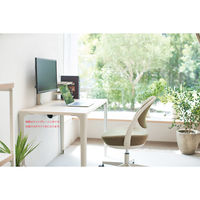 オカムラ プレート付モニタースタンド ホワイト 8TFUMB ZJ14 1台（直送品）