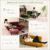 ホームテイスト クーリス 肌触りが良いコーデュロイソファ 2人掛 オットマンセット ブラウン SH-07-CDS-S 1台（直送品）