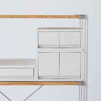 無印良品 ポリプロピレン 小物収納ケース 大 引出２個 ホワイトグレー 約幅26×奥行37×高さ17.5cm 良品計画