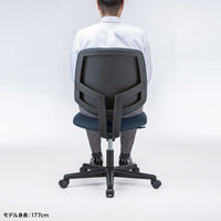 サンワサプライ 高耐荷重オフィスチェア ブルー SNC-T163BL 1脚（直送品）