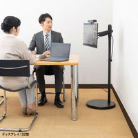 サンワサプライ キャスター付モニタースタンド ブラック CR-LAST37BK 1台（直送品）