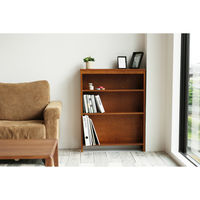 ICHIBA ブックシェルフ オマージュ 幅700×奥行200×高さ900ｍｍ ブラウン HMR-2664BR 1台（直送品）