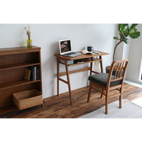 ICHIBA ウッドデスク オーディー 幅900×奥行450×高さ720ｍｍ ブラウン T-3681BR 1台（直送品）