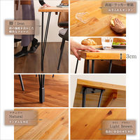 ホームテイスト WVIZM(ヴィズム) モダンヴィンテージ ダイニングセット ライトブラウン SH-01-WZ5 1セット(5点入)（直送品）