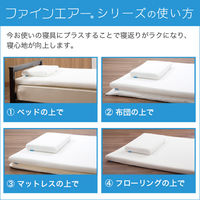 ホームテイスト ファインエアー(R) マットレス シングル 縦1000×横2000ｍm ブラック SH-FAO-450S 1枚（直送品）