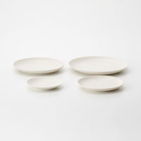 無印良品 磁器ベージュ皿 中 約直径19×高さ2cm 良品計画