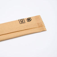 中村 木製 デザートスプーン 未晒紙完封 50本入 100点 00679321 1セット(100点入)（直送品）