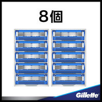 ジレット（Gillette）髭剃り マッハシンスリー ターボ 高性能3枚刃 大容量 替刃8個入 カミソリ 男性用 P&G