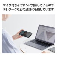 タイプC イヤホン 変換アダプタ DAC搭載 3.5mm 4極 3極 ホワイト MPA-C35DDWH エレコム 1個（直送品）