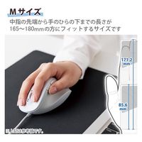 有線マウス 握りの極み 静音 5ボタン Mサイズ ホワイト M-XGM30UBSKWH エレコム 1個