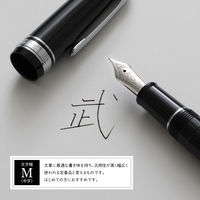セーラー万年筆 プロフェッショナルギアスリム銀 万年筆 ブラック M（中字） 101222420 1本