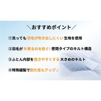 西川 ランドリエ ホワイトダックダウン90%羽毛掛けふとん KA01403008 1枚