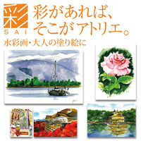 あかしや カラー筆ペン 水彩毛筆「彩」 淡い日本の伝統色 CA350S-02 1コ