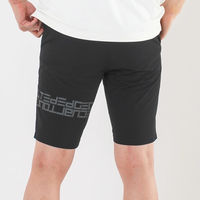 クアルトユナイテッド ドライタッチロゴハーフパンツ　BLK　XL A0196MEN-E 1点（直送品）