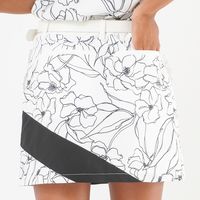 クアルトユナイテッド モノトーン花柄スカート　WHT　M A0186-B 1点（直送品）