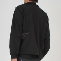 クアルトユナイテッド ポリエステル系シャカシャカアウター(メンズ)　BLK　L N5057MEN 1点（直送品）