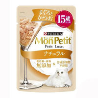 【お得なセット品】モンプチ プチリュクス 15歳以上 まぐろ かつお ナチュラル 36袋（3種×各12袋）